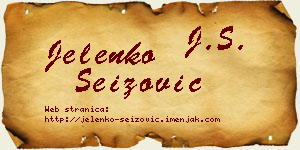 Jelenko Seizović vizit kartica